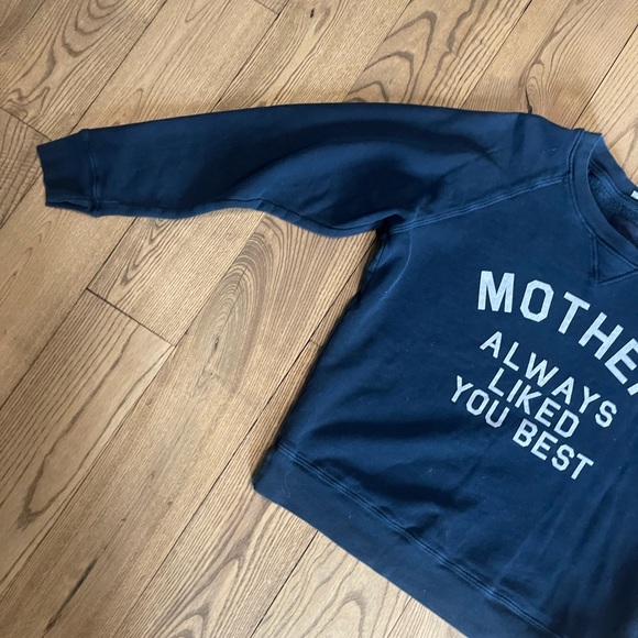 MOTHER Crewneck Demin the Drop Sweatshirt - Picture 8 of 12